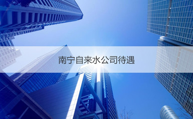南宁自来水公司待遇 南宁自来水公司待遇